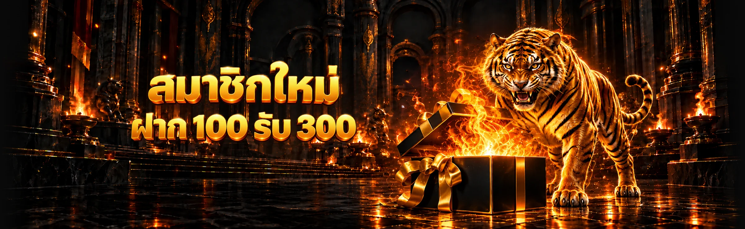 สมาชิกใหม่ ฝาก 100 รับ 300
